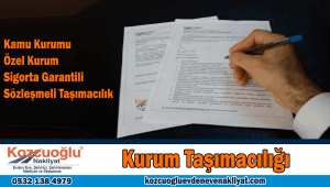 Kurum taşımacılığı İstanbul kamu kurum taşıma şirketi